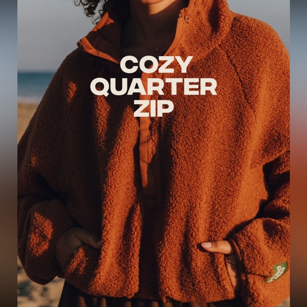 Daily Drills Cozy Quarter Zip - Oak XS/S